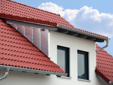 Dachgaube mit Edelstahlverkleidung