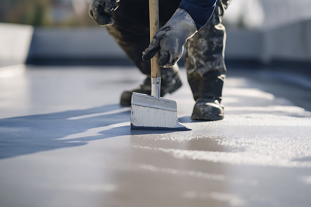 Flachdach mit Flüssigkunststoff Flachdach mit Flüssigkunststoff